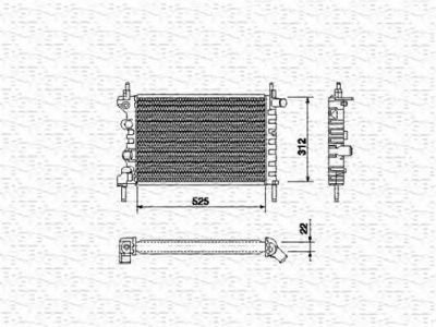 MAGNETI MARELLI 350213684000 -  Радиатор, охлаждение двигателя